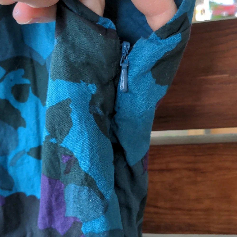 Gap blue floral cotton girls dress 10 - Picture 7 of 11